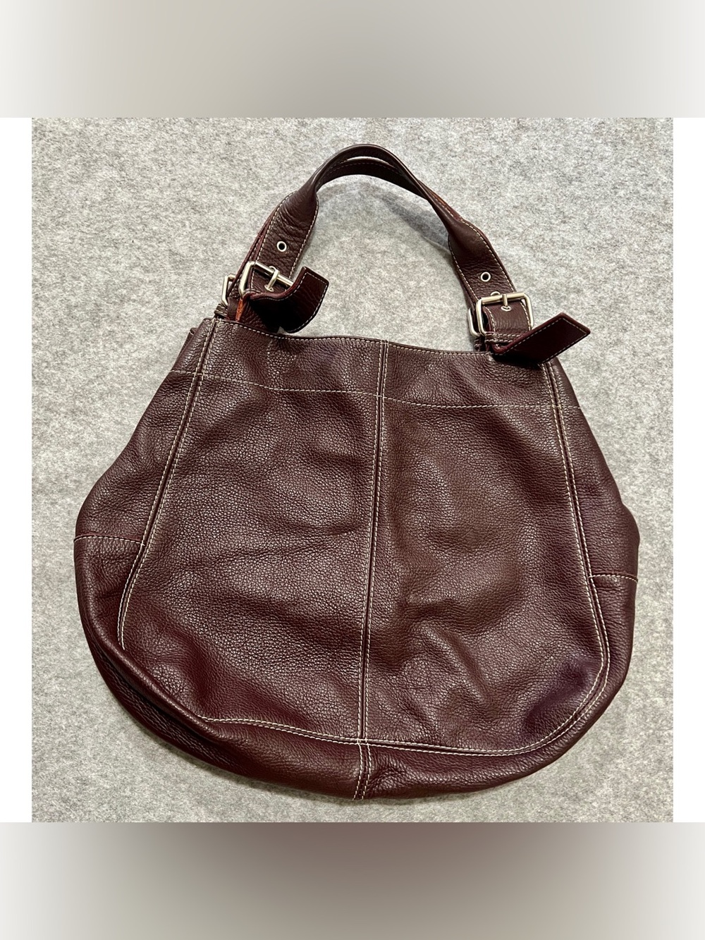 Maurizio Taiuti Purple Leather Shoulder Bag Made in Italy - Picture 3 of 17